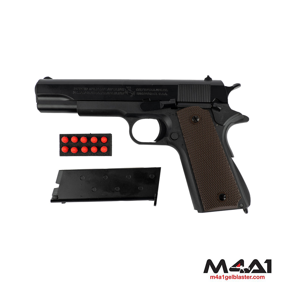 Colt 1911 Black Manual Gel Blaster Pistol