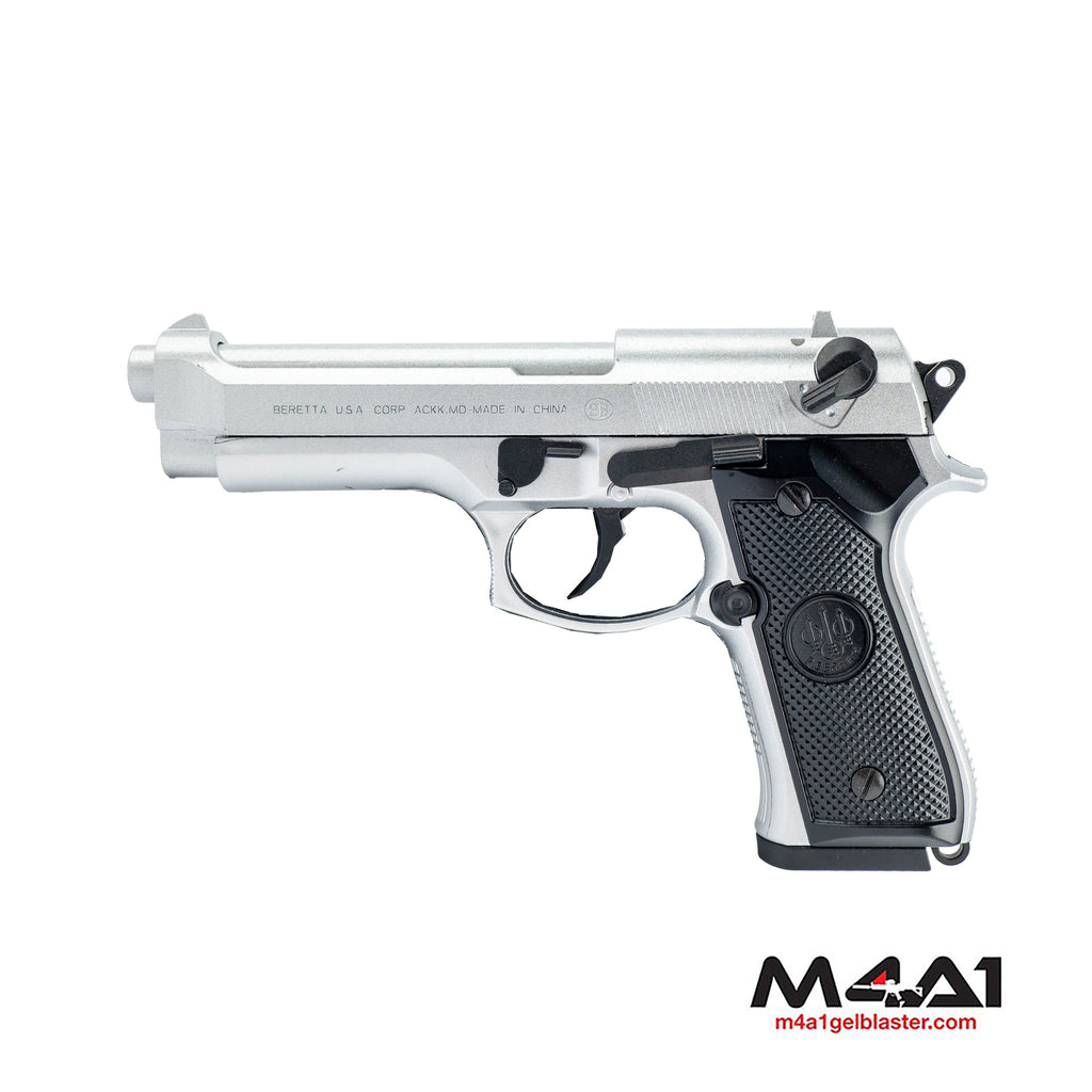 GTW Beretta Silver Manual Gel Blaster Pistol