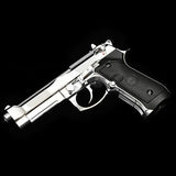 Double Bell - Beretta M92 (silver) Green Gas Blowback Gel Blaster