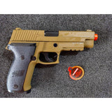 DOUBLE BELL - SIG P226 Gel blaster Green Gas Blowback