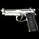 Double Bell - Beretta M92 (silver) Green Gas Blowback Gel Blaster