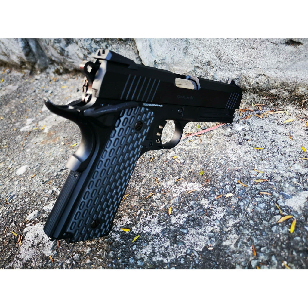 Golden Eagle - 2011 OPS Tactical .45 (Black) Green Gas Blowback Gel Blaster