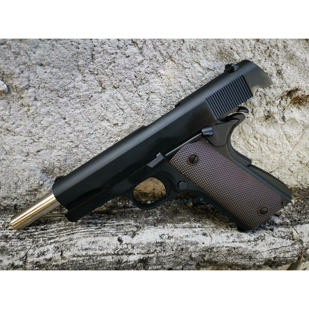 Golden Eagle - 1911 COLT (Black) Green Gas Blowback Gel Blaster