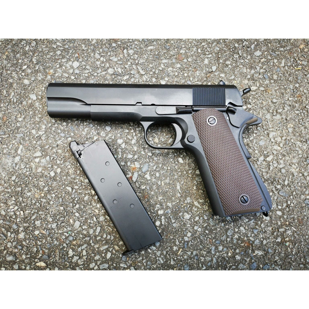 Golden Eagle - 1911 COLT (Black) Green Gas Blowback Gel Blaster