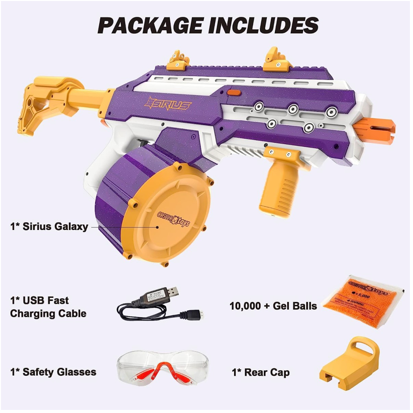 CosmoX Sirius Sci-Fi Gel Blaster – Purple and Amethyst
