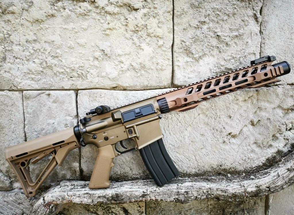 DOUBLE BELL M4 12″ Handguard metal gel blaster AEG (Colour: Sand)