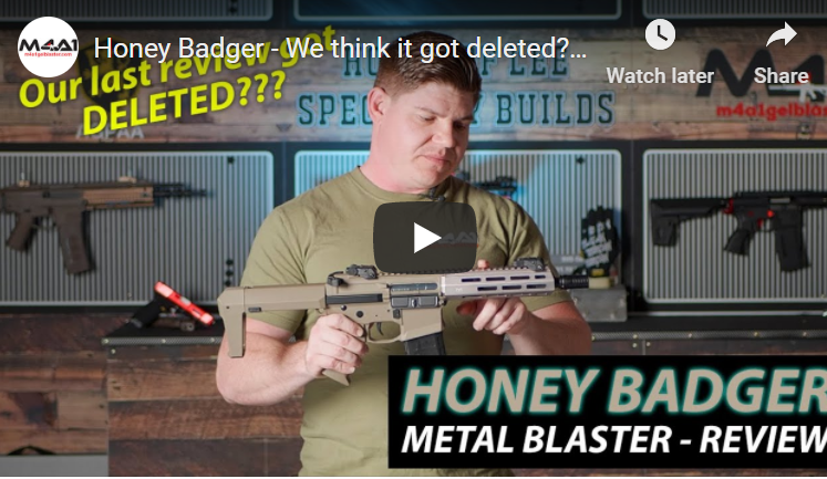 Honey Badger - We think it got deleted? (Blaster Review)