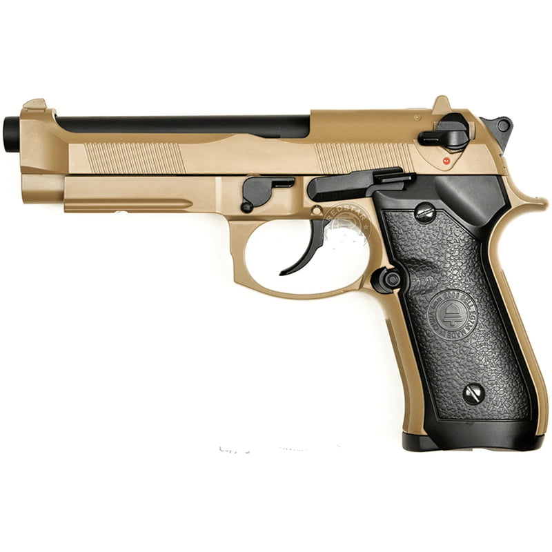 Double Bell - Beretta M92 (SAND) Green Gas Blowback Gel Blaster