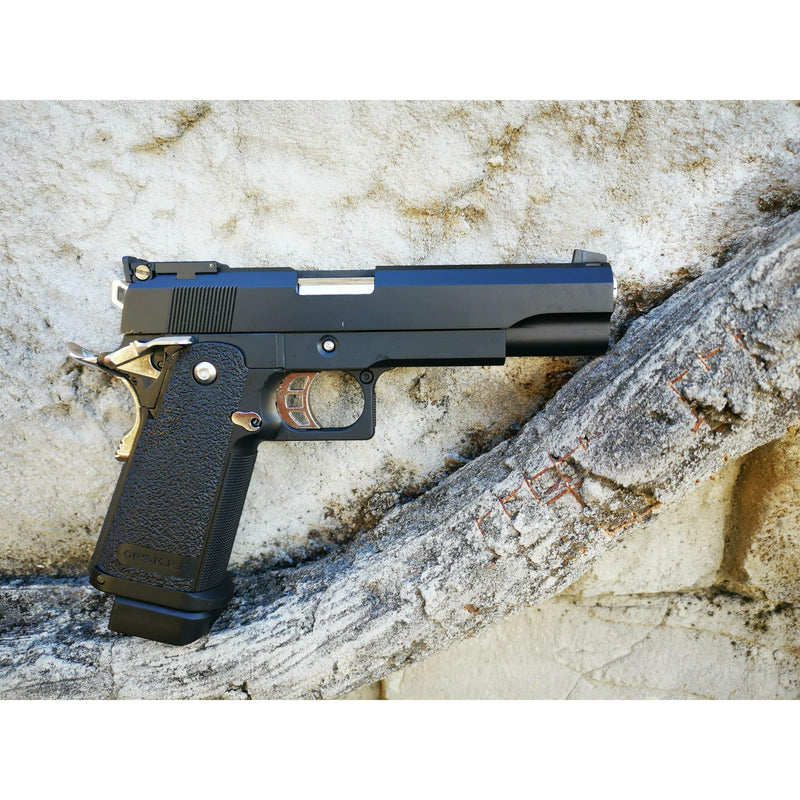 Golden Eagle - 2011 Hi-Capa 5.1 (Black) Green Gas Blowback Gel Blaster