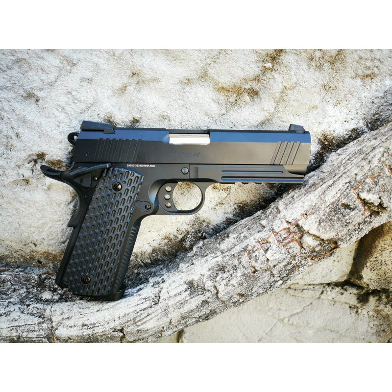 Golden Eagle - 2011 OPS Tactical .45 (Black) Green Gas Blowback Gel Blaster