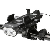 Bicycle Light Four-in-One Headlight Mountain Bike Horn Light One-Click Lock Mobile Phone Stand Lighting Cycling Fixture Cross-Border