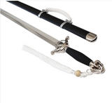 Chinese Taichi Sword with black scabbard and white cord