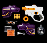 CosmoX Aquanaut Sci-Fi Gel Blaster Pistol ‚Äì Purple with Glitter