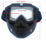 FULL FACE MASK-DETACHABLE GOGLES