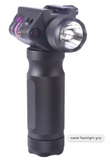 METAL RED DOT LASER/ FLASHLIGHT GRIP FOR 21MM RAIL ‚Äì BLACK