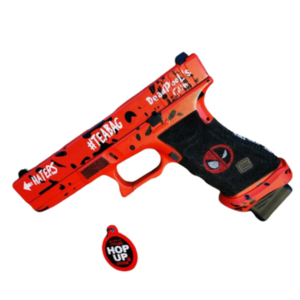 DOUBLE BELL - G17 TEABAG Deadpool Green Gas Blowback Gel Blaster