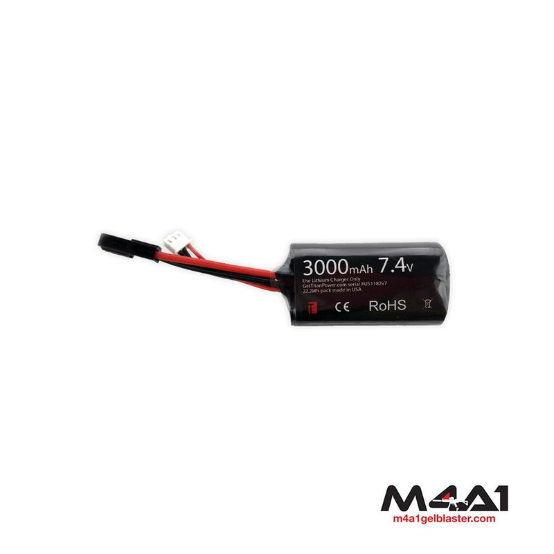 TITAN 3000mAh 7.4v Brick Tamiya Battery (1182)